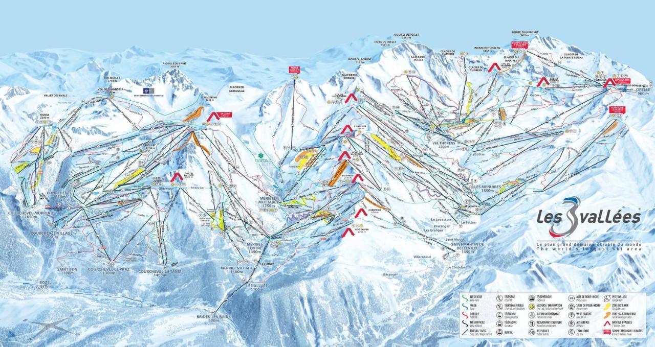 La Tania La Saboia Sleep 8 Private Sauna Lounge Dining 2 Bathrooms Kitchen 2 Balconies Ski In Out 外观 照片